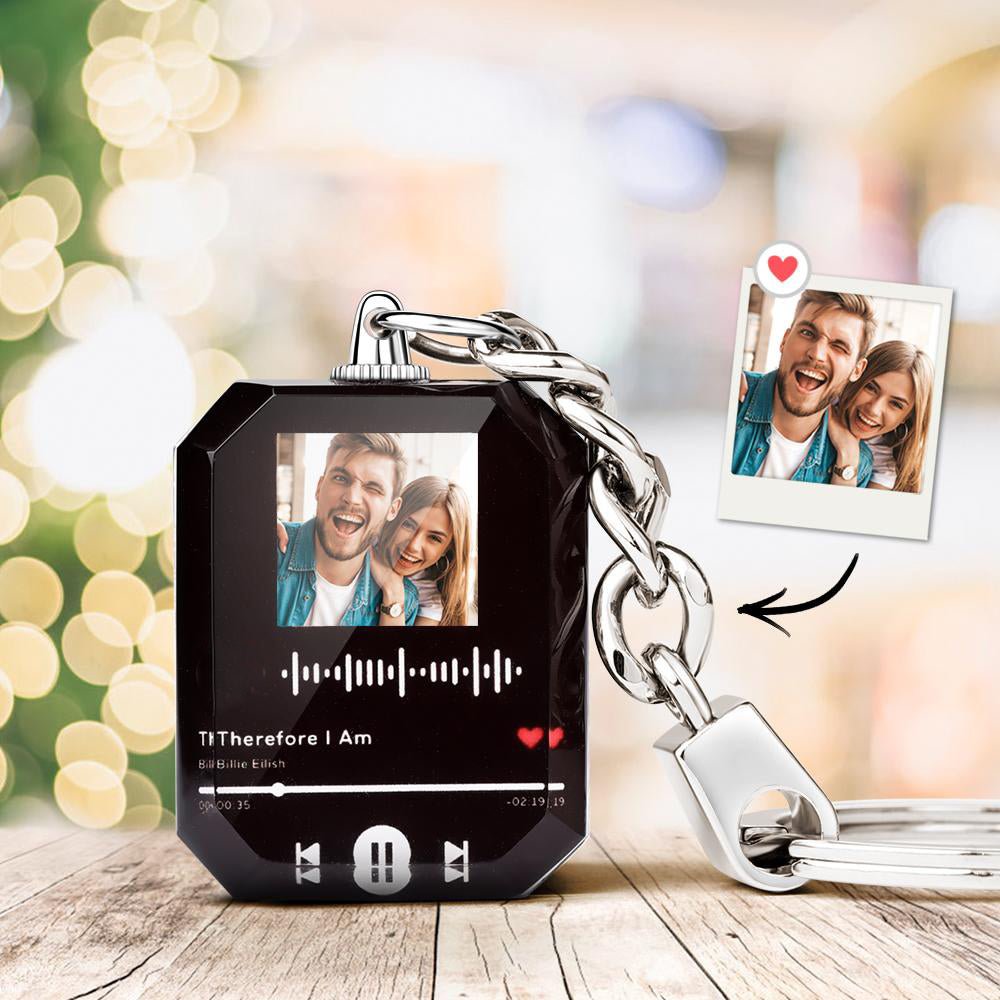 Personalized Spotify Crystal Keychains - FormaBonita