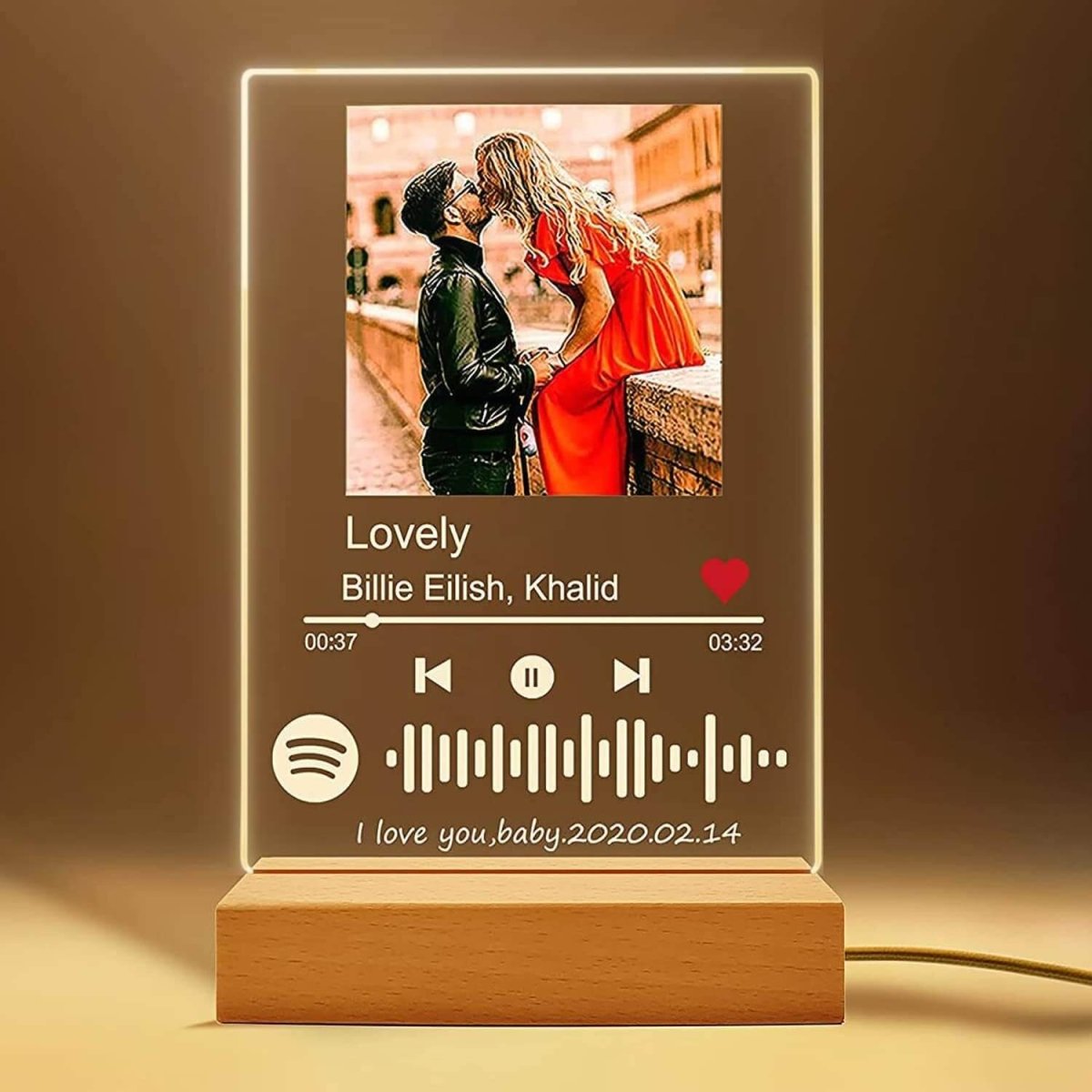 Custom Spotify Music Plaque Night Light - FormaBonita